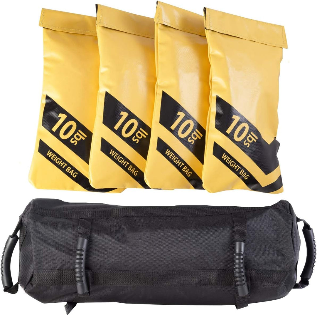 GYMAX Adjustable Workout Sandbag with 6 Rubber Handles