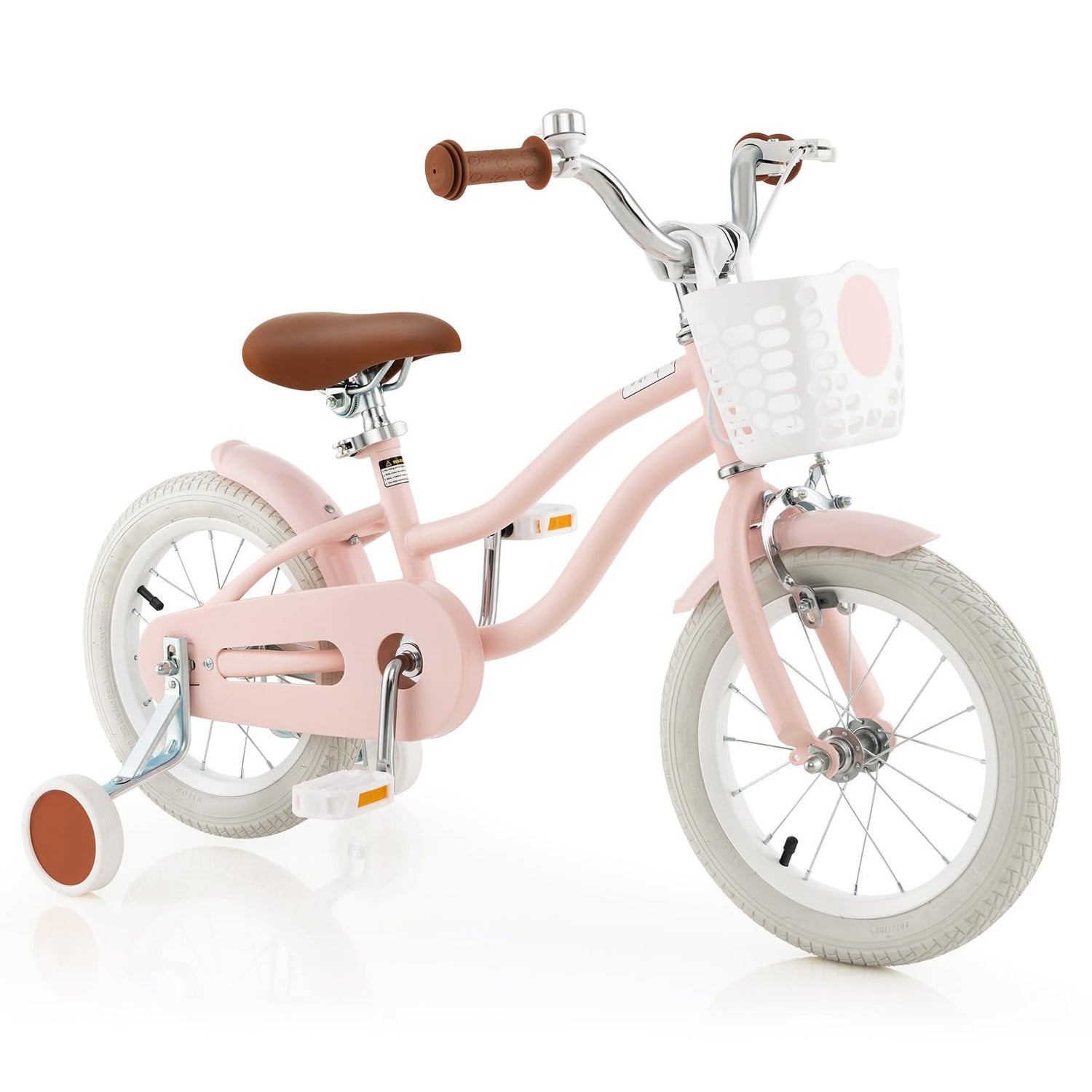 GYMAX Kids Bike for Boys & Girls Aged 3-8 Years, 14/16/18 Inches Children Bicycle w/Training Wheels