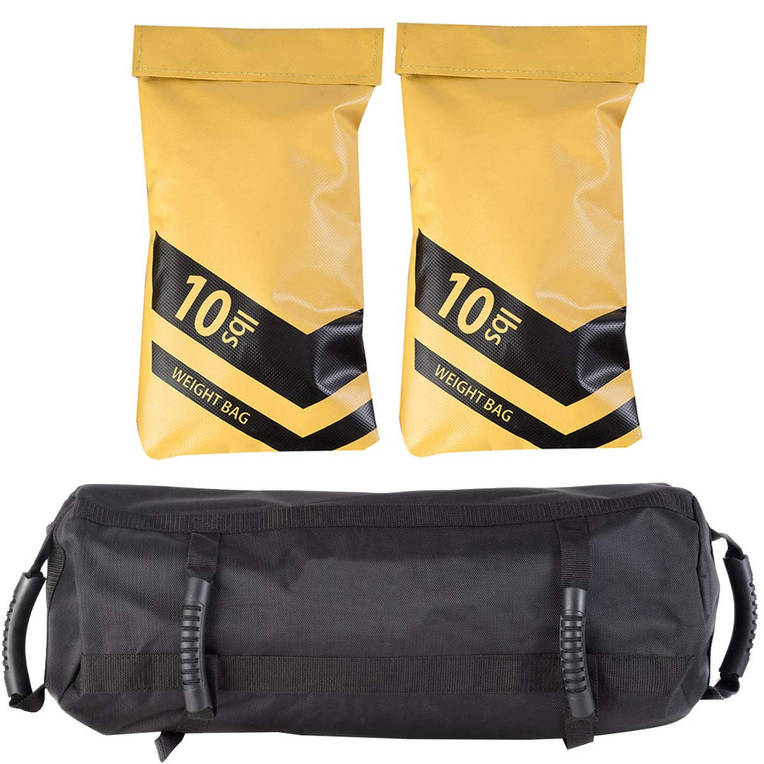 GYMAX Adjustable Workout Sandbag with 6 Rubber Handles