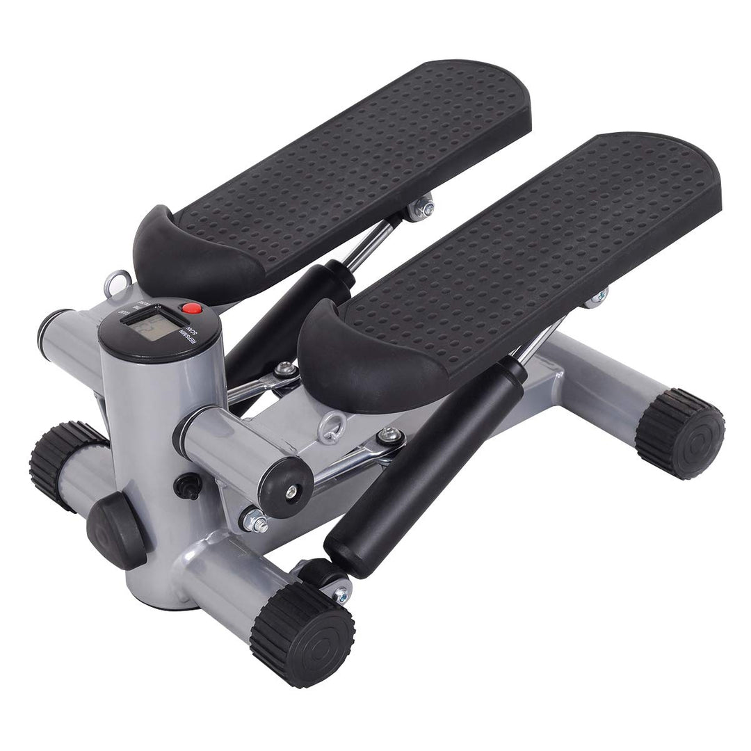 Gymax Step Machine, Air Climber Stepper Twister Aerobic Machine for Home Office Exercise Cardio Fitness