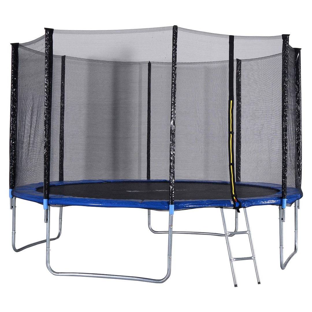 Gymax Trampoline with Safety Enclosure Net