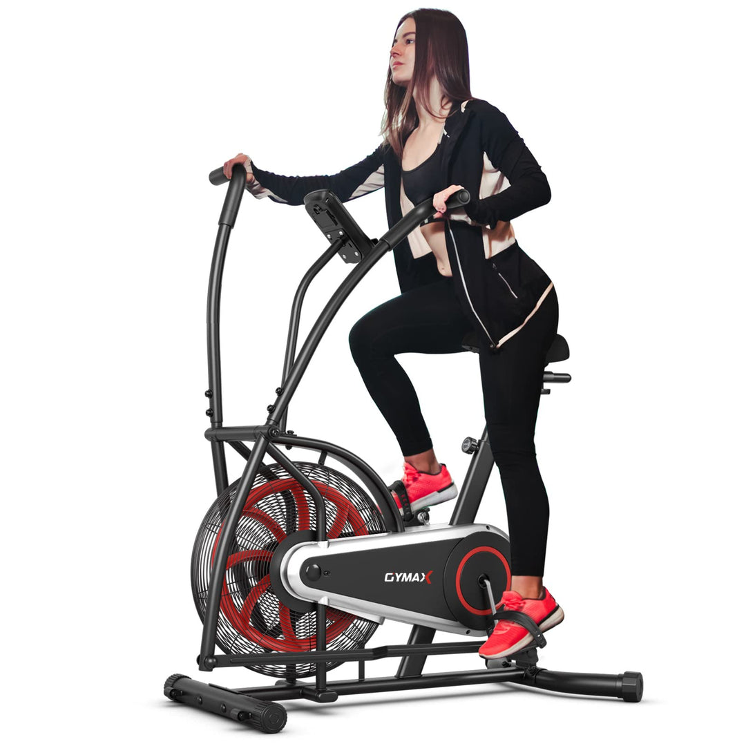 GYMAX Fan Bike（ with LCD Monitor）