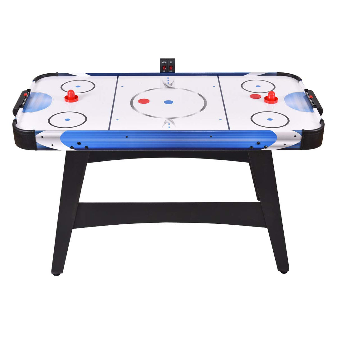 Air Hockey Table Electric Air Powered Hockey with 2 Pucks 2 Pushers Electronic Scorer